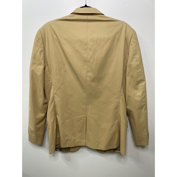 J Crew Mens Tan Cotton Two Button Blazer Sport Coat Ludlow Jacket Size 40R Prep - Picture 6 of 16